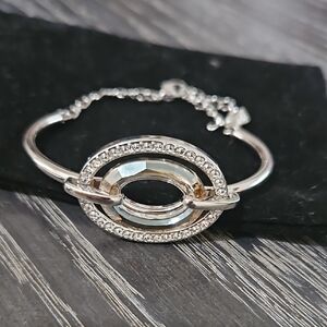 Swarovski Logan Silver Bangle